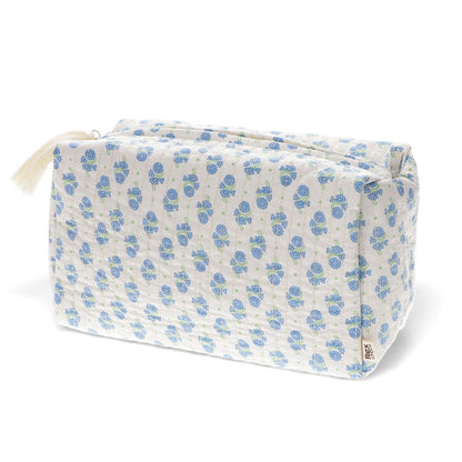 Quilted Wash Bag - Cornflower