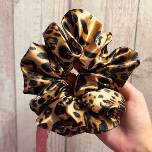 Golden Luxe Leopard XL Scrunchie
