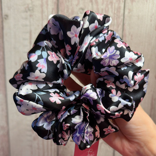 Midnight Bloom XL Scrunchie